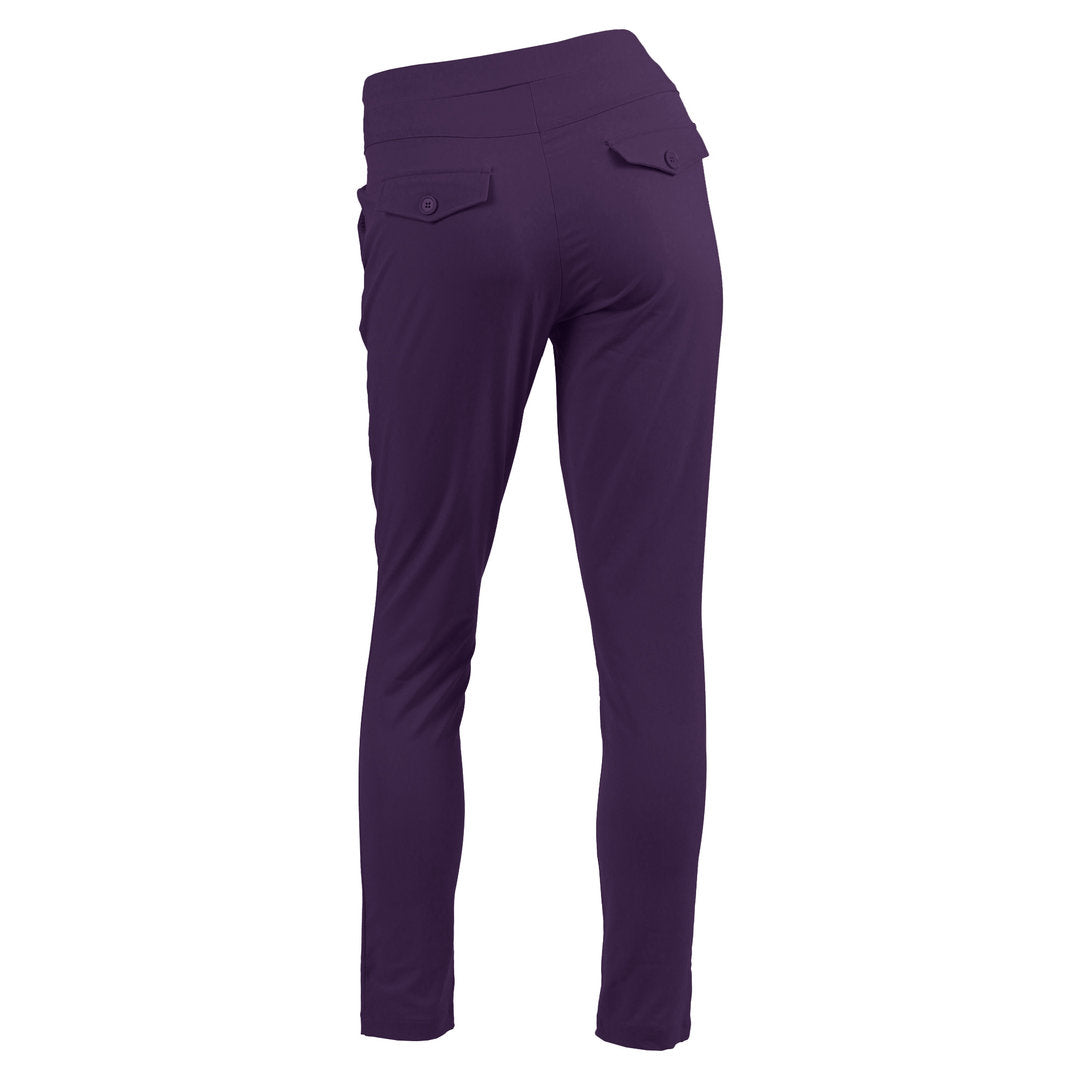 Enjoy Damen Travel Stretch Schlupfhose mit elastischem Bund, lila - weitere Ansicht