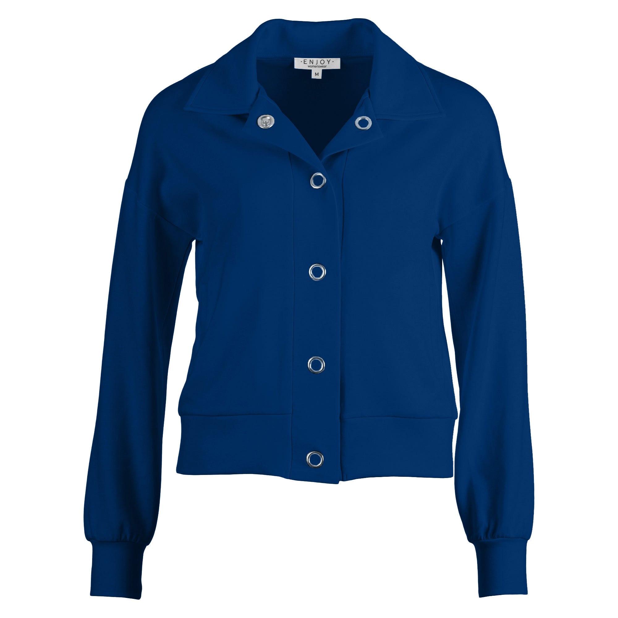 Kurze Sweat Jacke mit Druckknöpfen – in 3 Farben Enjoy