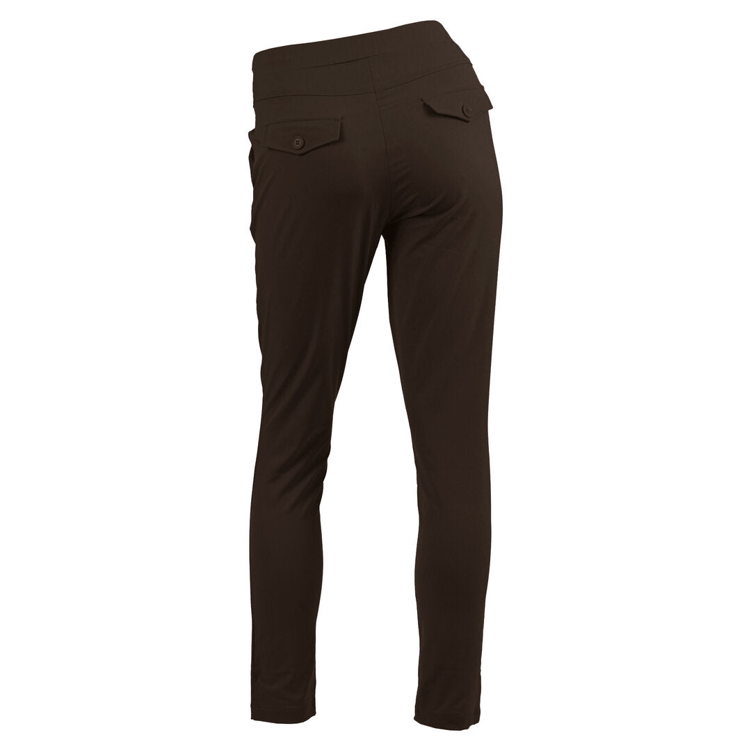 Enjoy Damen Travel Stretch Schlupfhose mit elastischem Bund, braun - weitere Ansicht