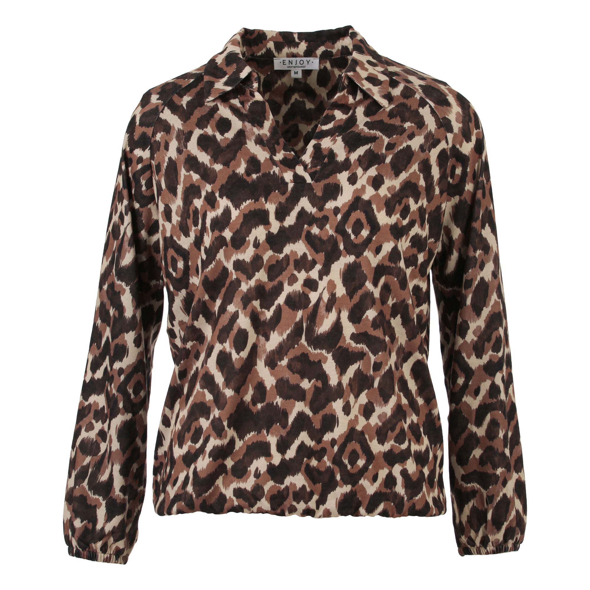 Enjoy Shirt V-Neck Animal Print Viscose