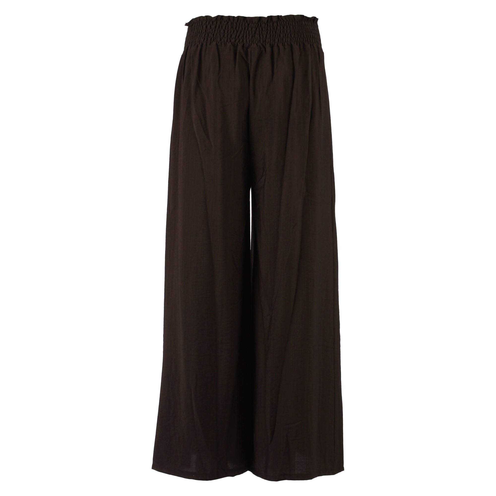 Elegante Palazzo-Hose Damen in Braun – Weite Sommerhose mit Bindegürtel Enjoy womenswear