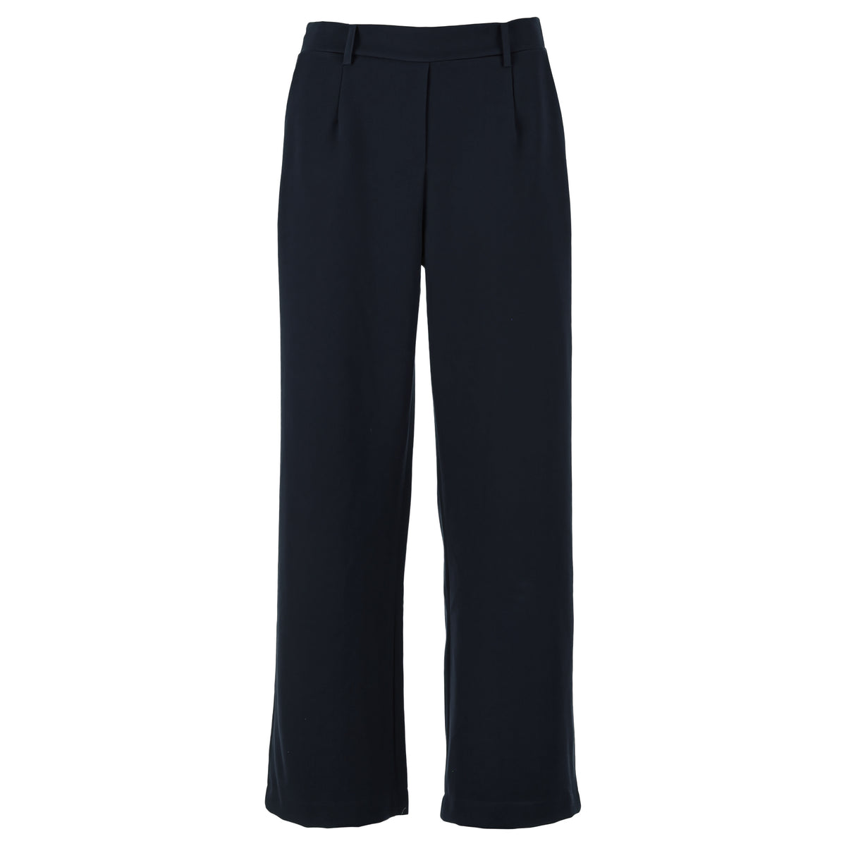 Enjoy womenswear Butterstoff Hose weites Bein mit Gummizug hinten und Gürtelschlaufen