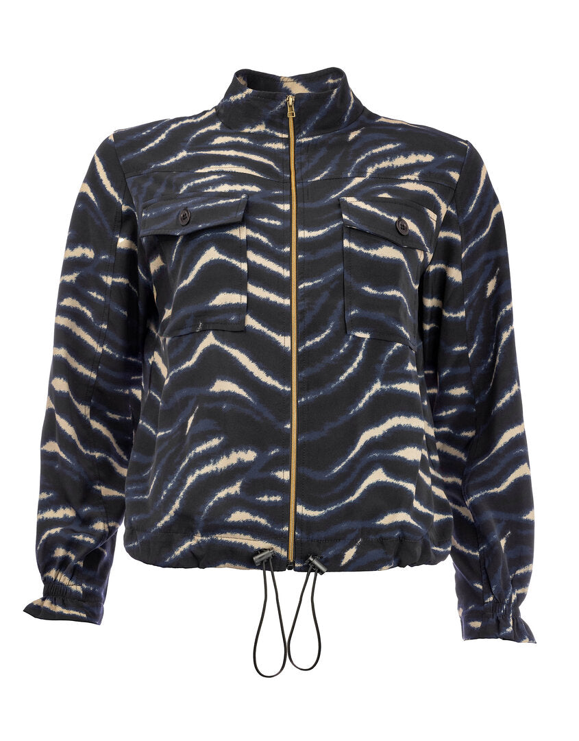 NED Ruan-B LS Estate Blue Jacke Reissverschluss