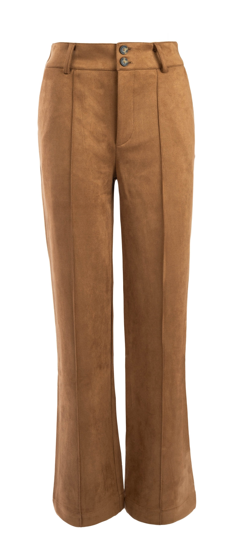 NED Dutch Fashion Damenhose Pilar in Veloursleder-Optik – modern & elegant