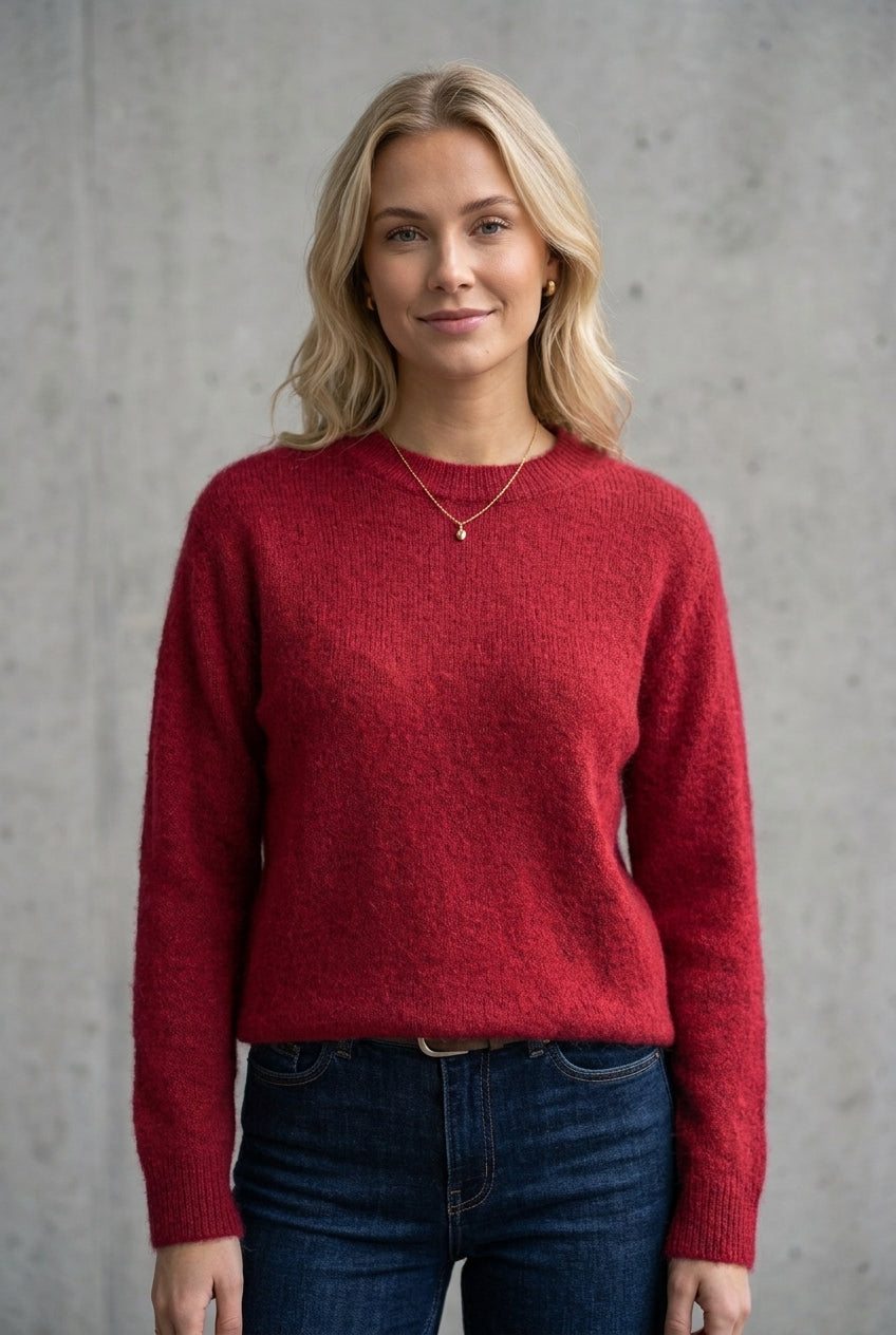 SISLO Rundhals Damen Pullover – Zeitloser Chic für jeden Tag in vielen Farben one size