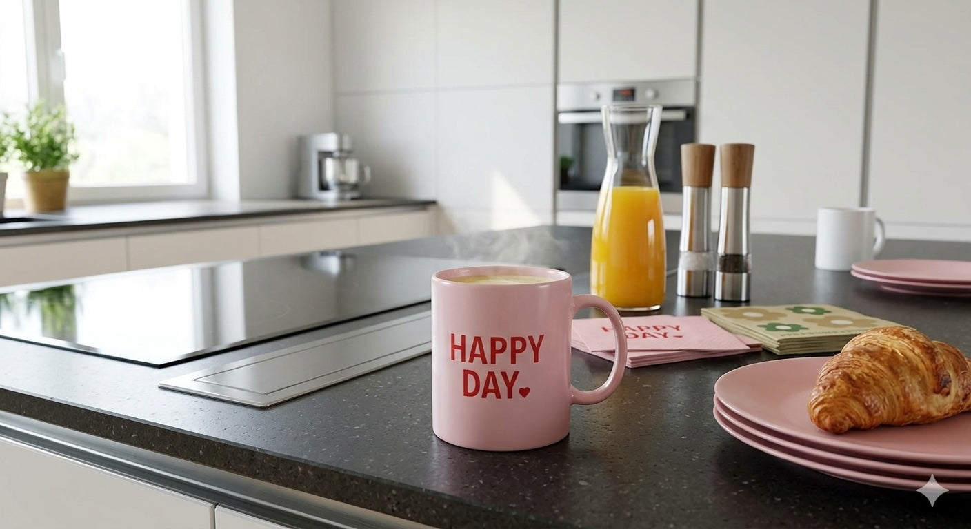 Happy Day Kaffeebecher – Starte mit guter Laune in den Tag