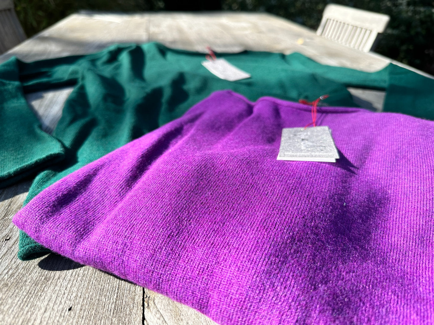 Fefe & Cici Cashmere Blend Pullover Rundhals lila Panta Loni Fashion