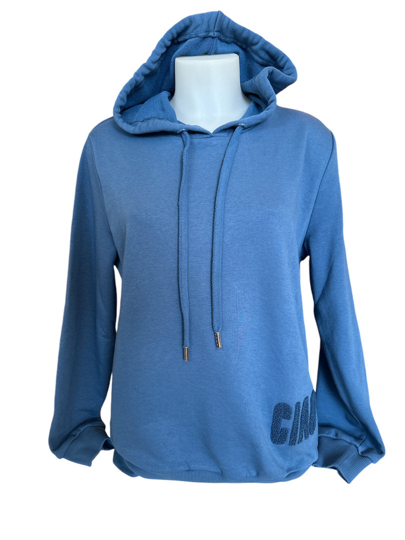 Pamela sweat womanswear Hoodie "CIAO" denim - weitere Ansicht