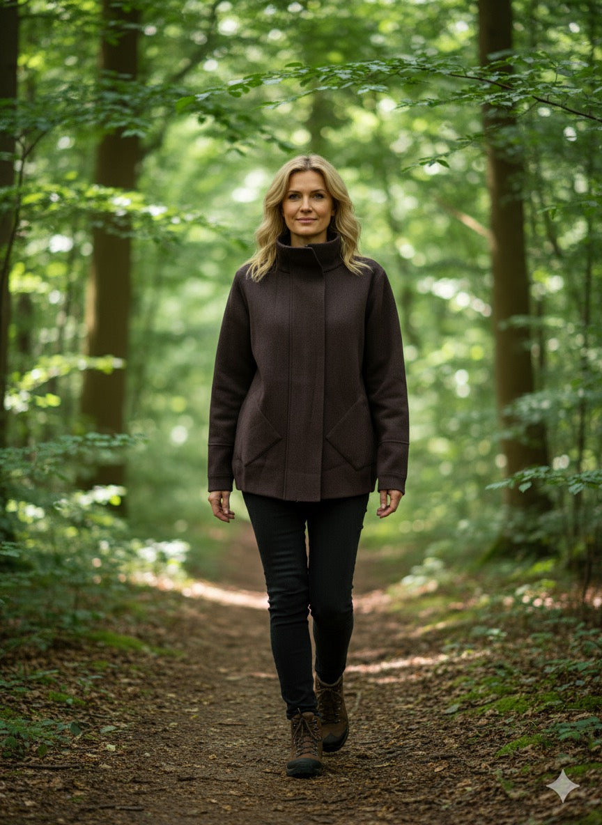 All.you.knit Jacke braun mit Reissverschluss