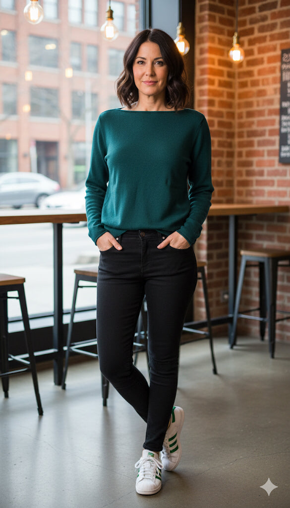 Fefe & Cici Cashmere Blend Pullover Rundhals bottle – Produktansicht Panta Loni