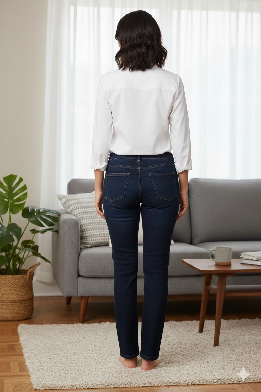 PAMELA Superstretch Jeans 5 Pocket Blue Denim Jeans New Shaping (1601-055)