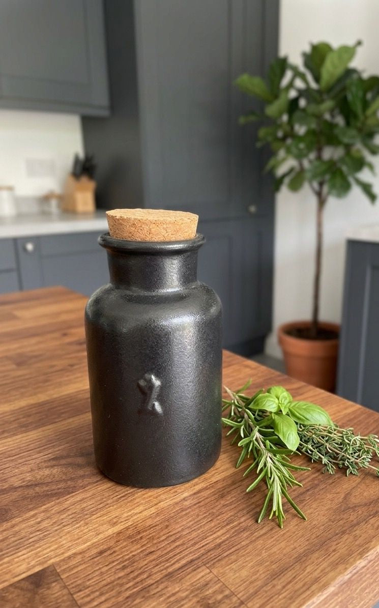 Zassenhaus Gewürzdose anthrazit 2 Größen aus Keramik