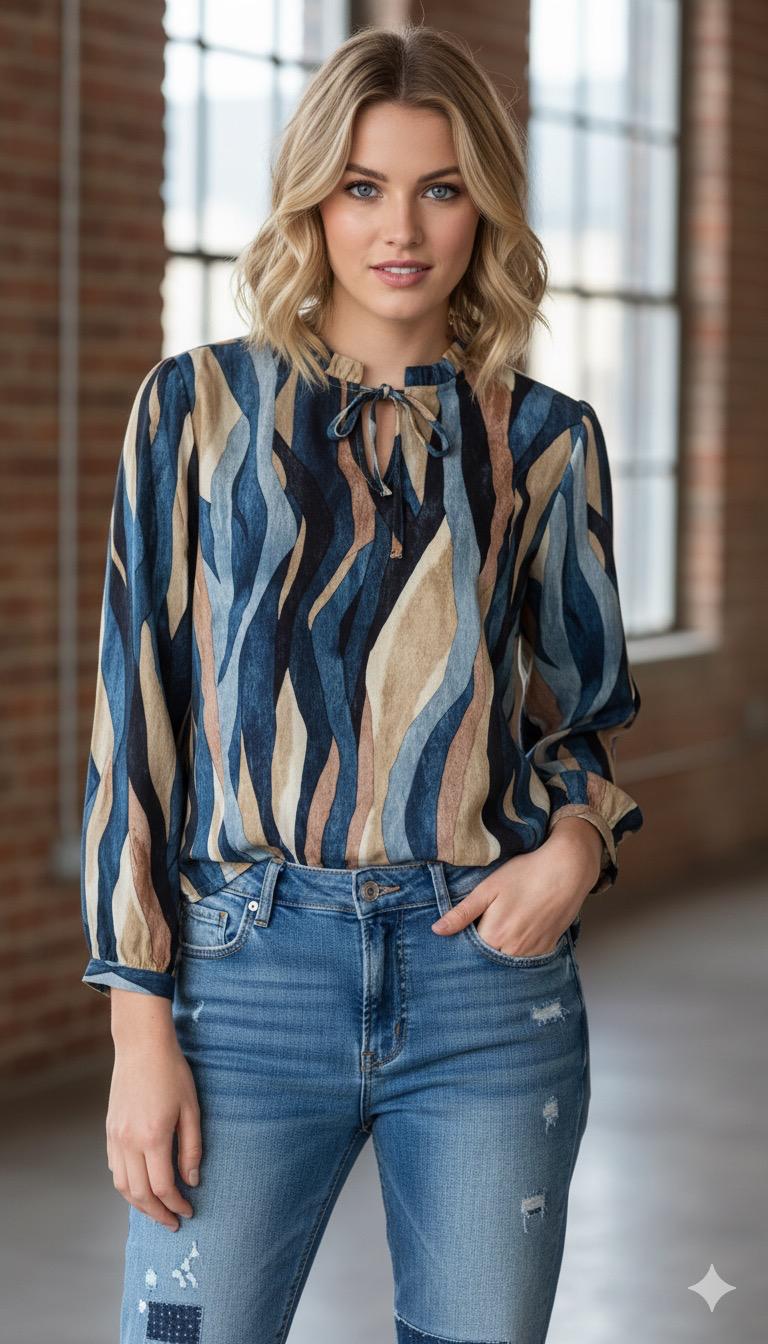 Enjoy womenswear Blusen Shirt fantasia