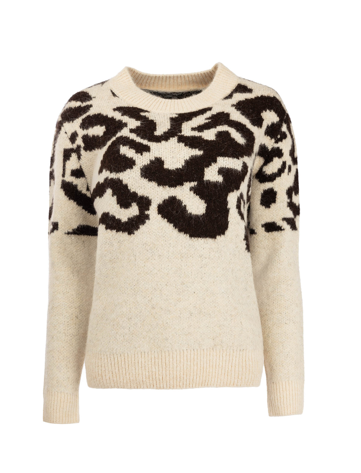NED Dutch Fashion  Damen Pullover gemustert Rundhals