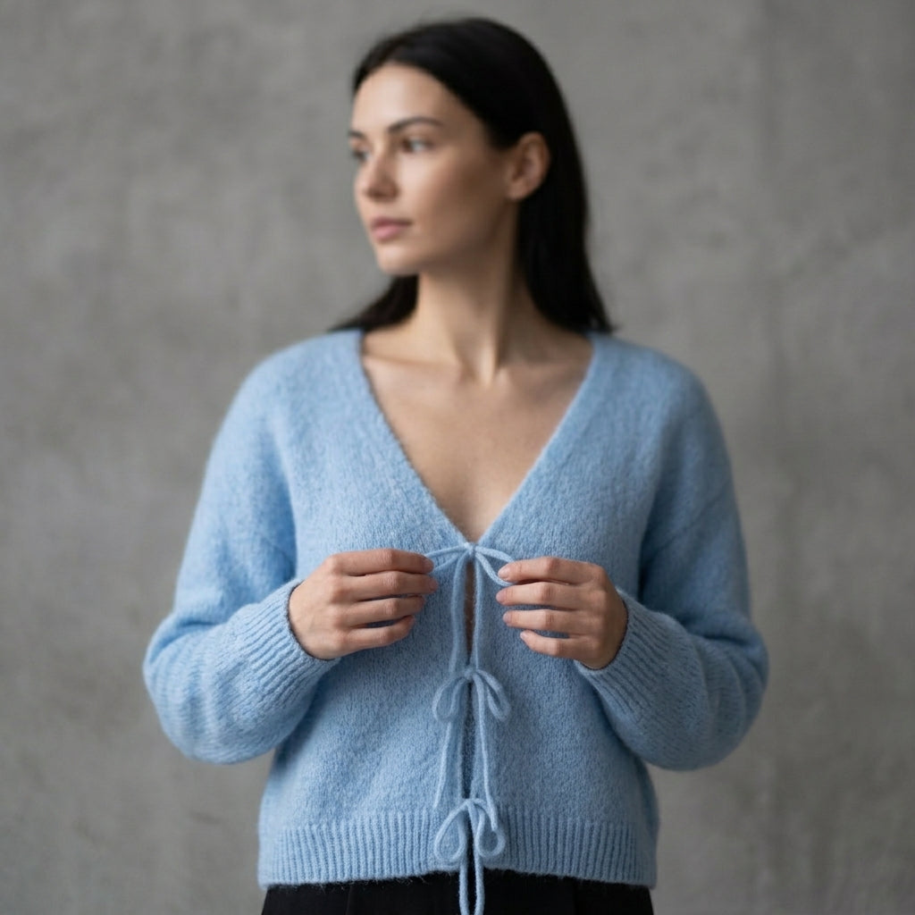 Enjoy womenswear Damen Strickjacke Mohair modisch kuschelig für den Herbst