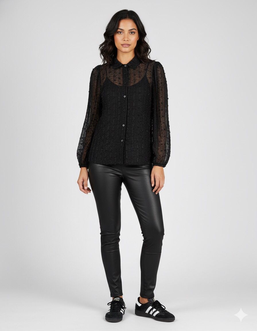 NED Bluse Mayliera schwarz Fancy Stripes