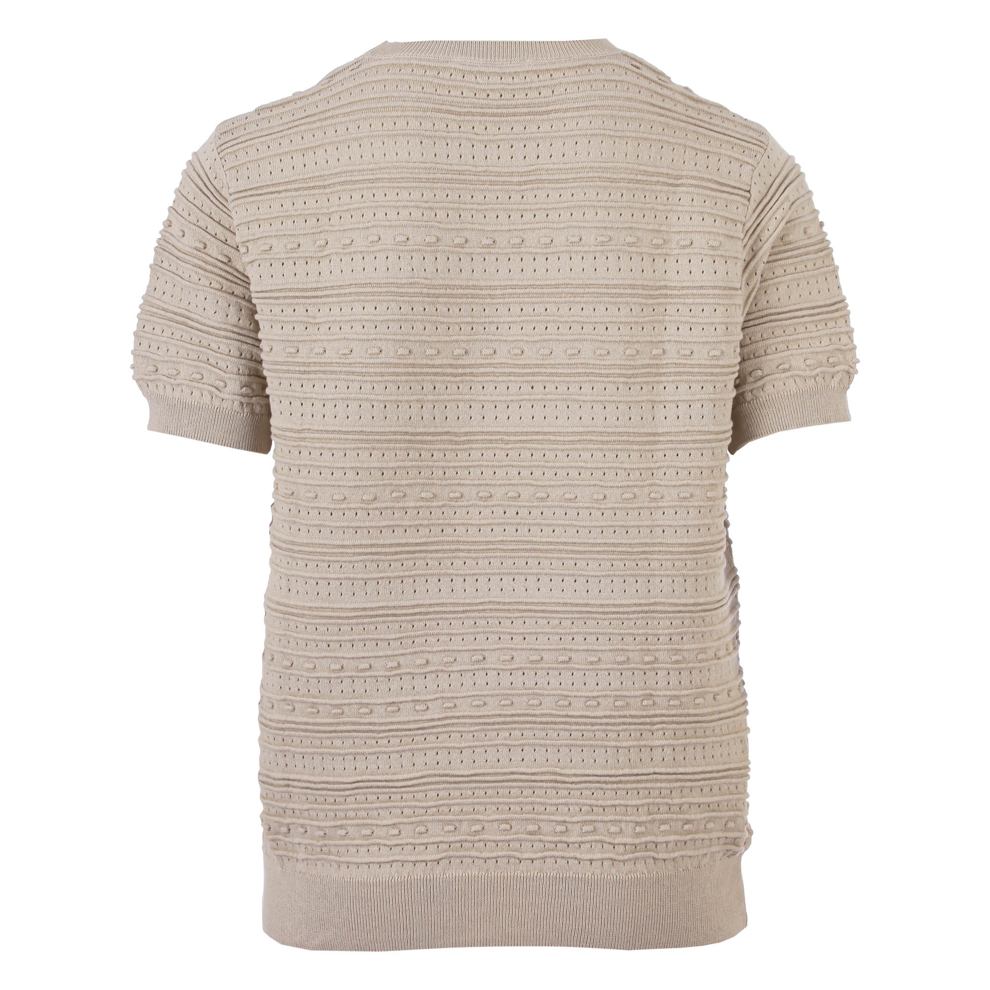 Enjoy womenswear Kurzarm Häkelpullover aus 100 % Baumwolle