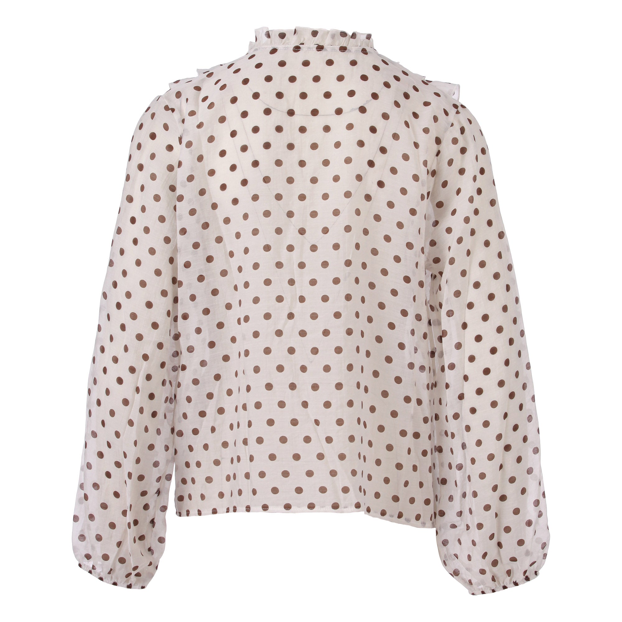 Leichte Damenbluse mit Punkten – Enjoy Womenswear (90% Lyocell, 10% Nylon)