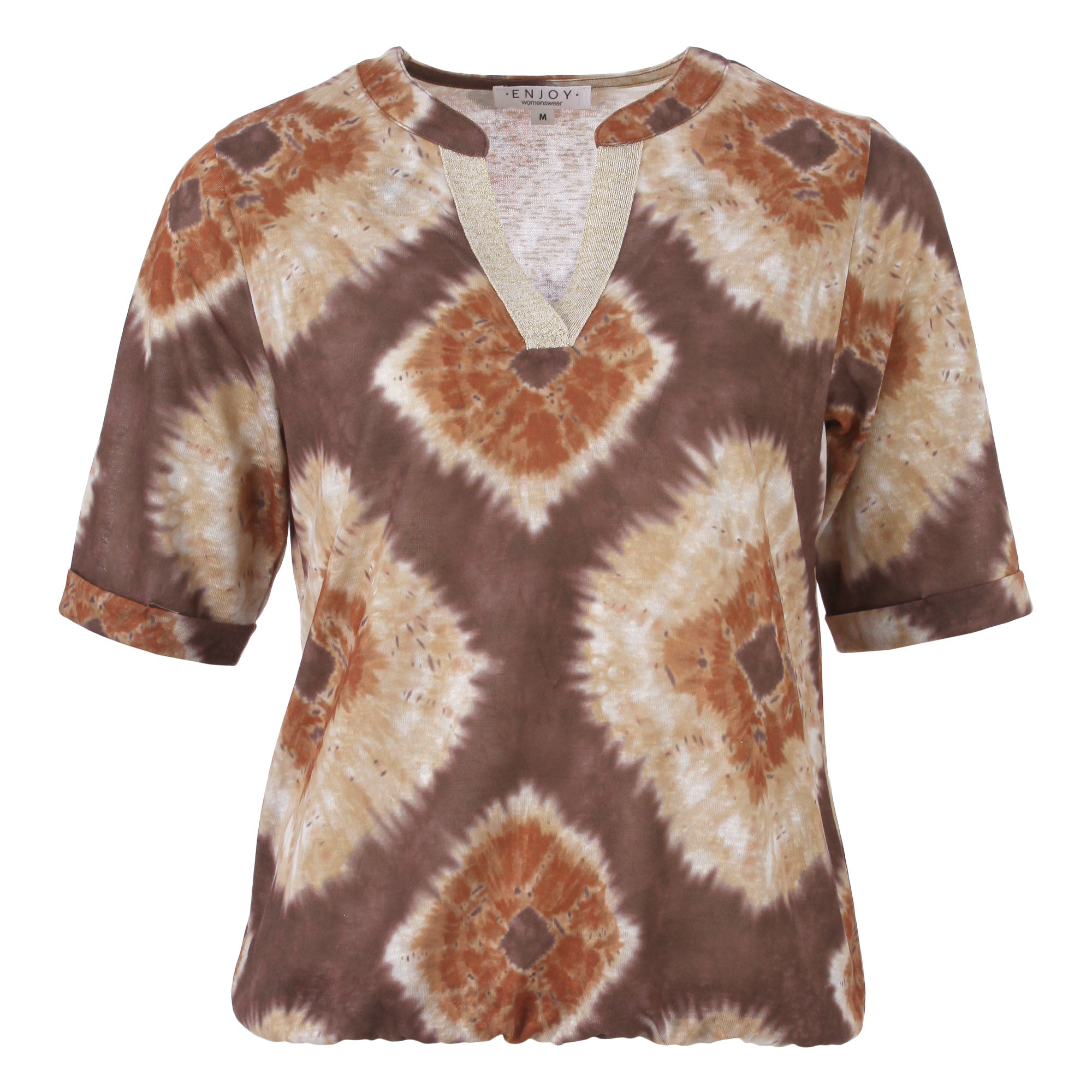Damen Batik-Shirt in Naturfarben – Leicht, lässig und stylisch Enjoy womenswear