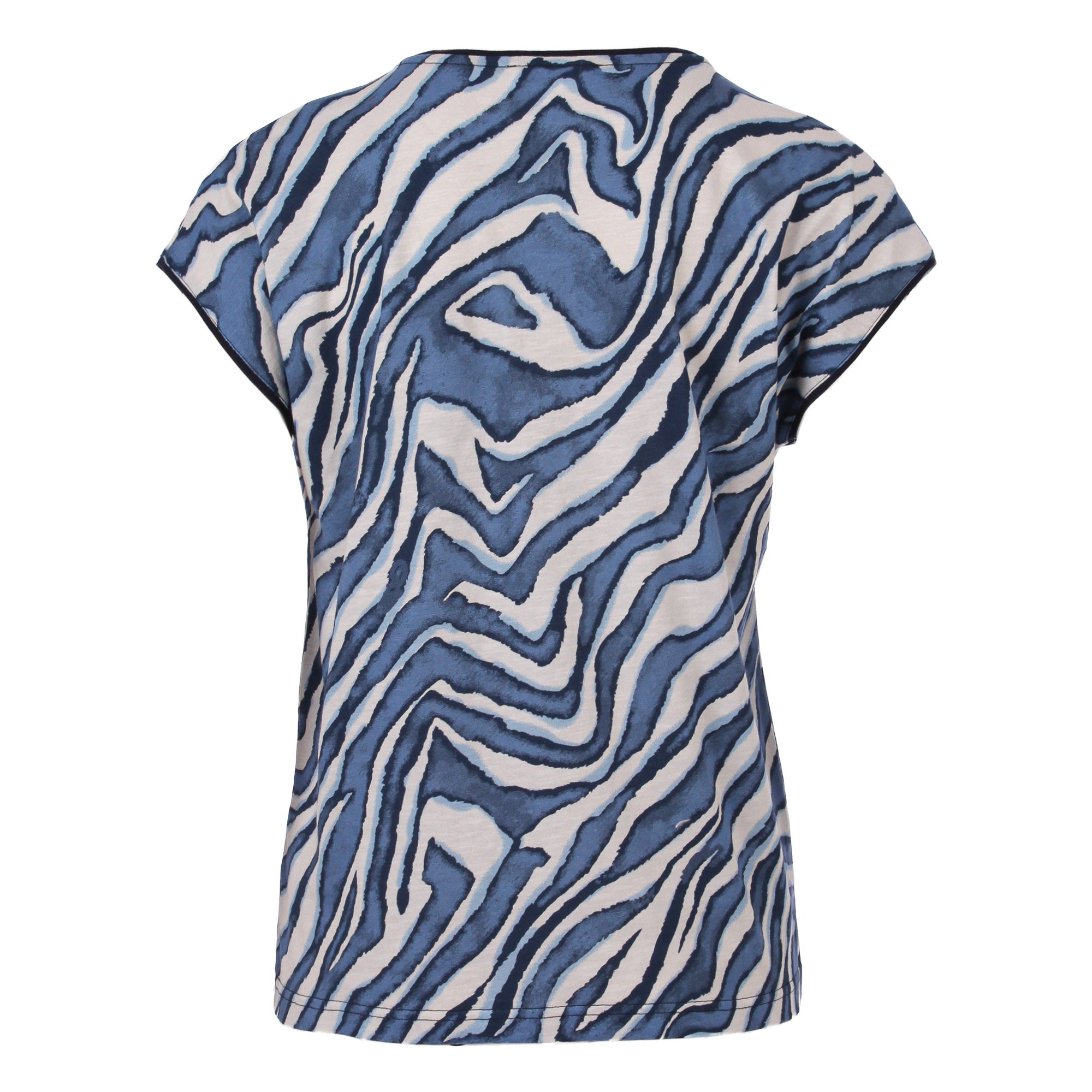Animal Print Shirt – trendiges Design aus Baumwoll-Modal-Mix