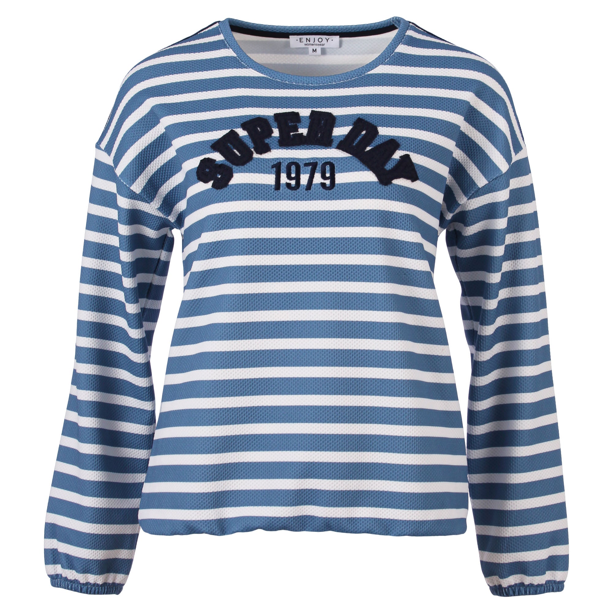 Enjoy Womenswear Sweat Streifen Super Day Print New Season 2026