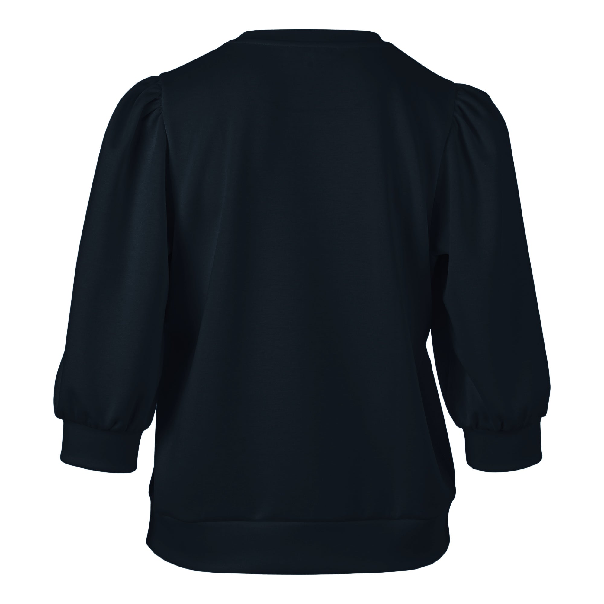 Enjoy Sweatshirt mit Rundhals & 3/4-Arm – Weicher Materialmix aus 52% Modal, 45% Polyester & 3% Elasthan