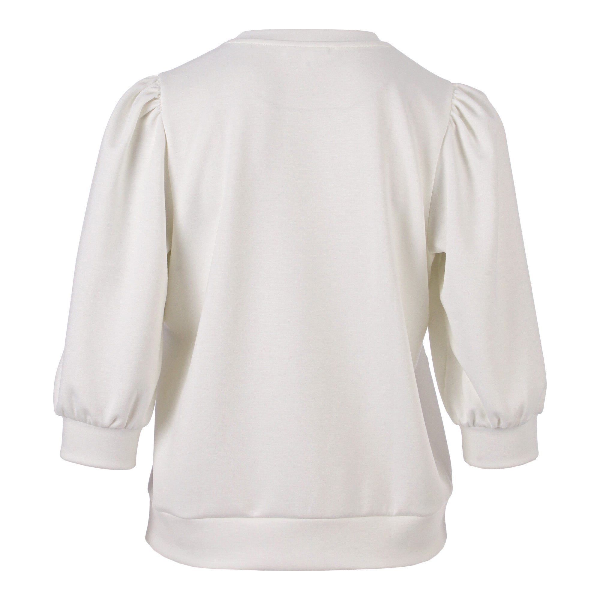 Enjoy Sweatshirt mit Rundhals & 3/4-Arm – Weicher Materialmix aus 52% Modal, 45% Polyester & 3% Elasthan