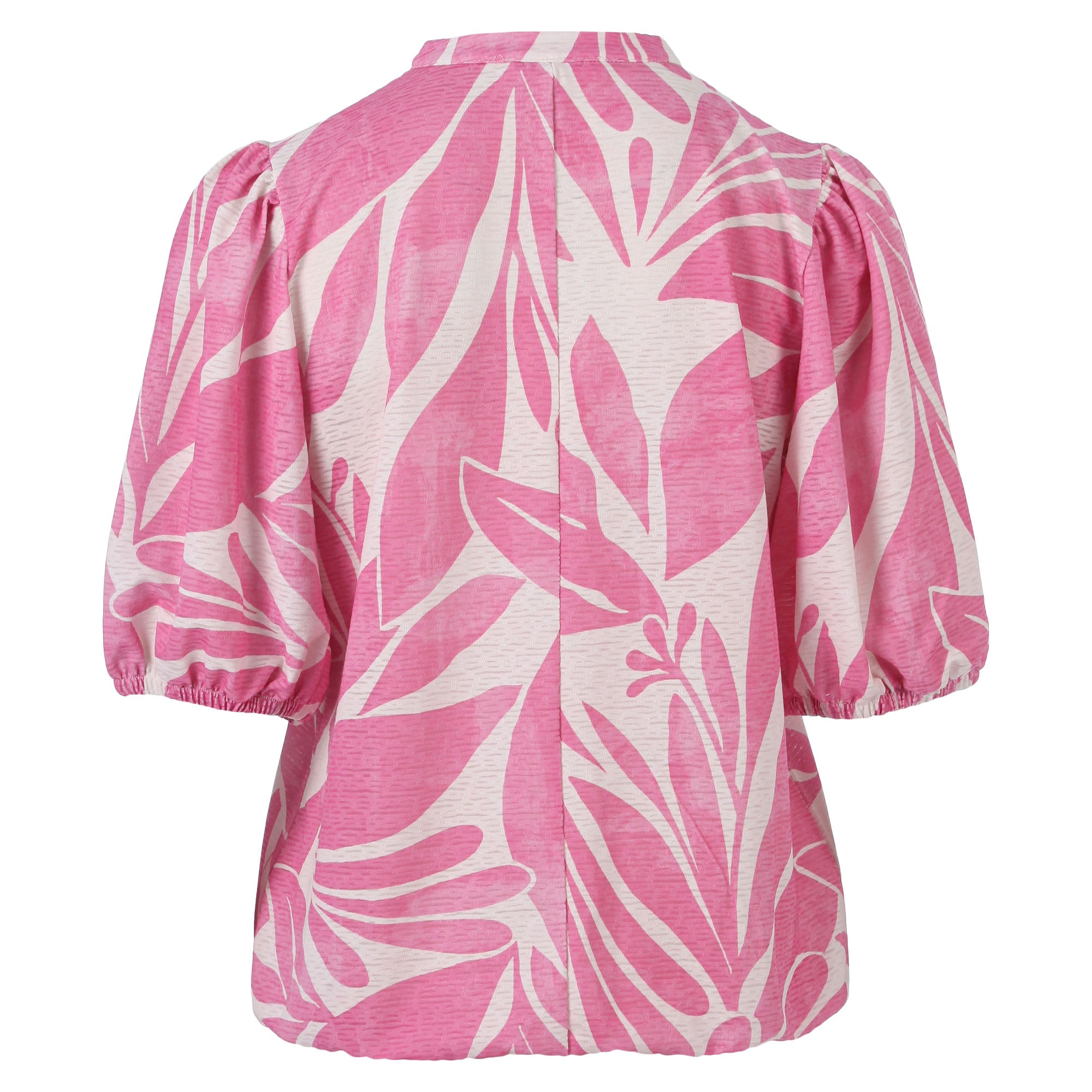 Gemusterte Halbarm-Bluse von Enjoy womenswear – Stilvoll & pflegeleicht