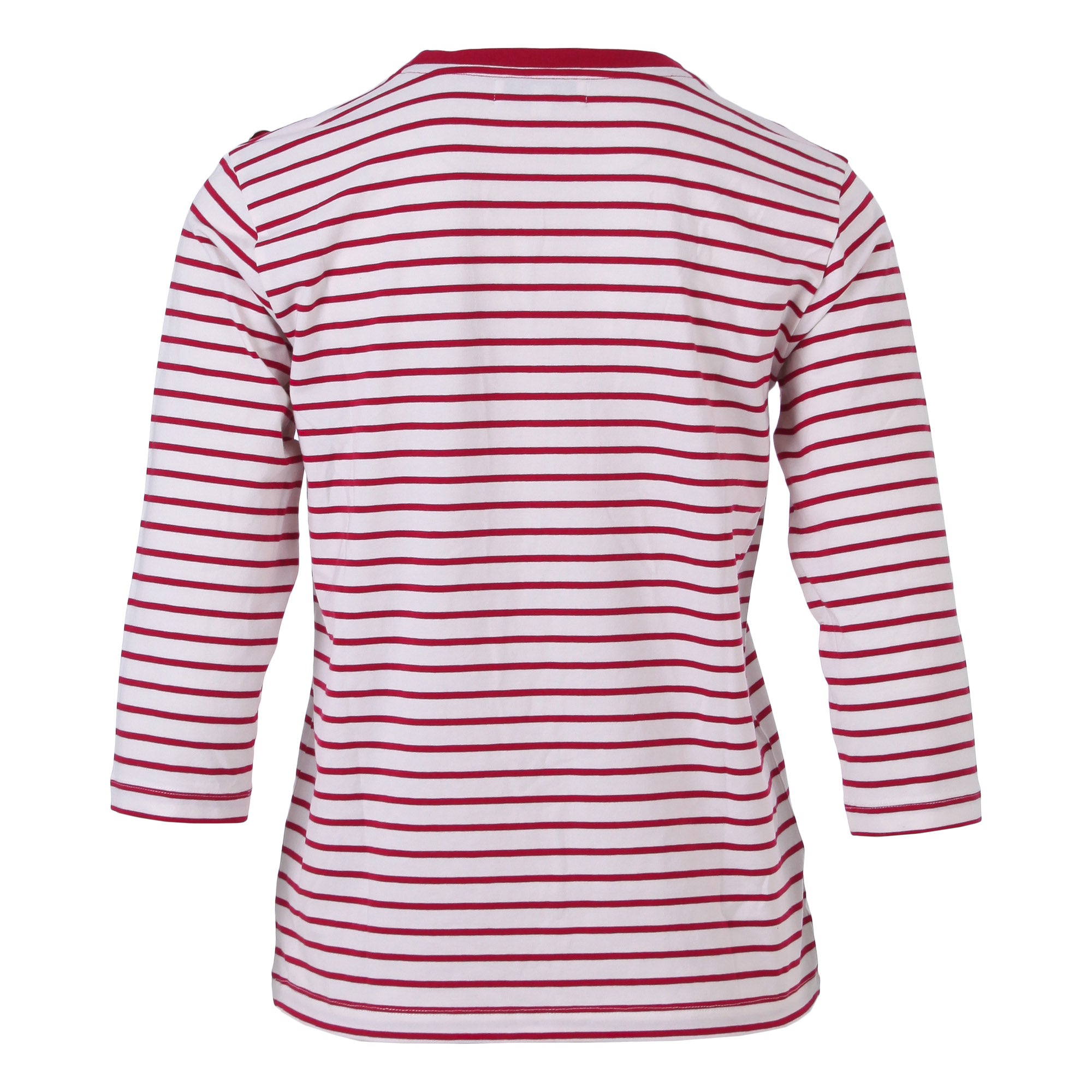 Enjoy womenswear Streifen T-Shirt mit 3/4 Arm aus Baumwolle-Viskose – Zeitlos Komfortabel