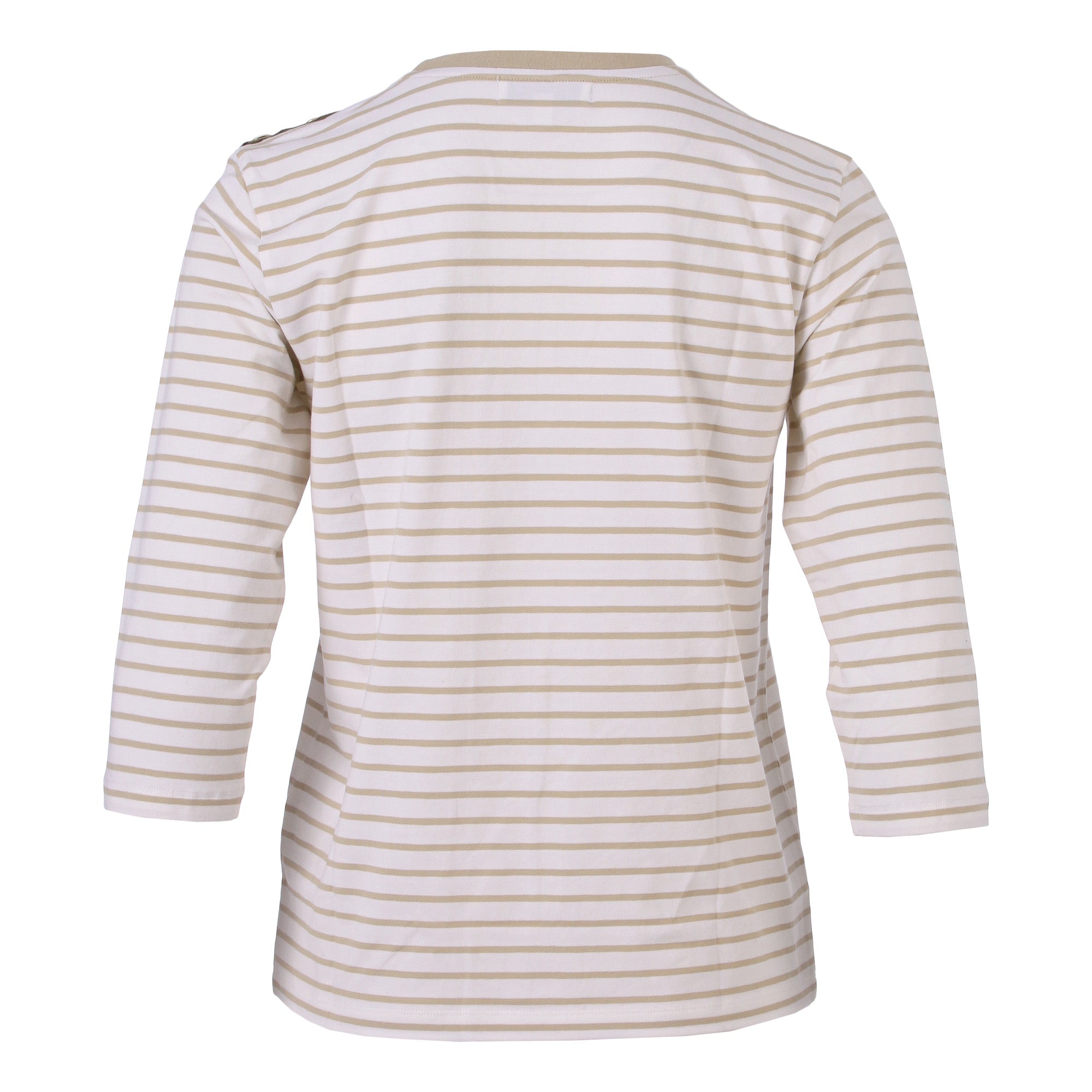 Enjoy womenswear Streifen T-Shirt mit 3/4 Arm aus Baumwolle-Viskose – Zeitlos Komfortabel