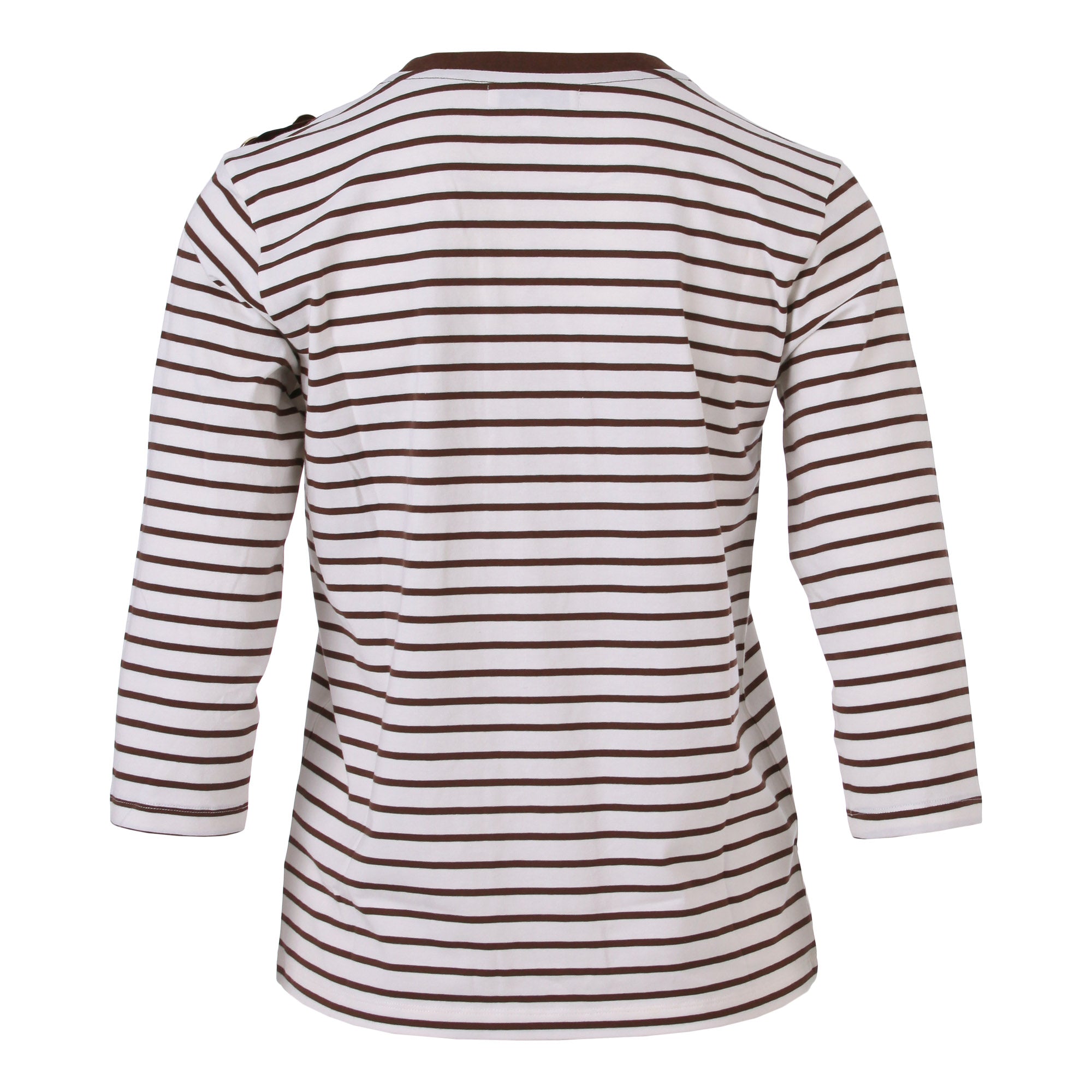 Enjoy womenswear Streifen T-Shirt mit 3/4 Arm aus Baumwolle-Viskose – Zeitlos Komfortabel