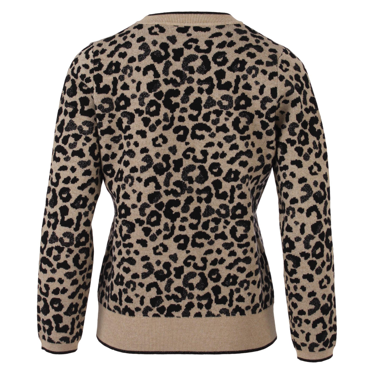 Enjoy Womenswear Leoprint Pullover – modischer Animal-Print mit edlem Lurex-Effekt