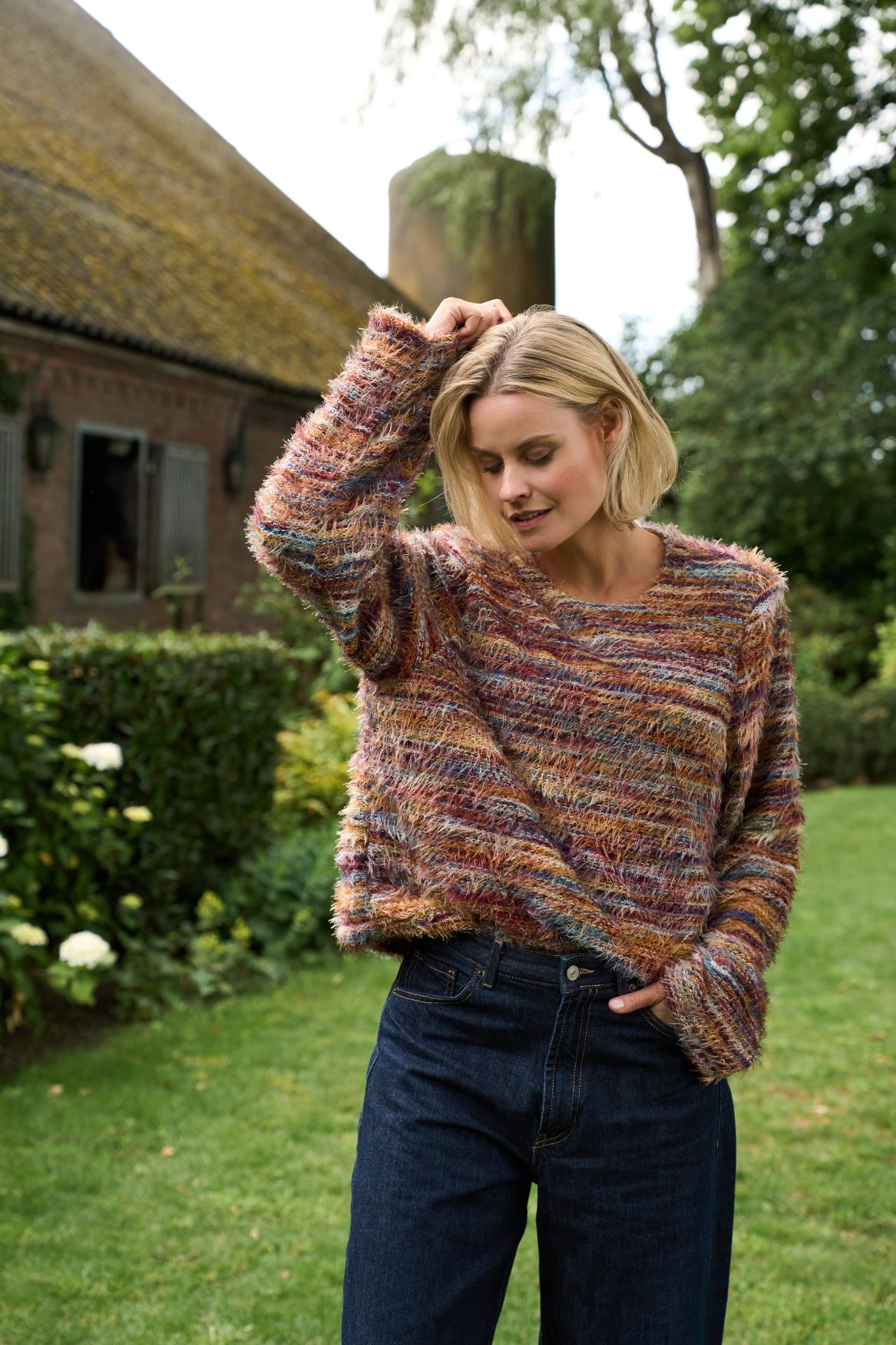NED Dutch Fashion Design Damen Pullover – Multicolor