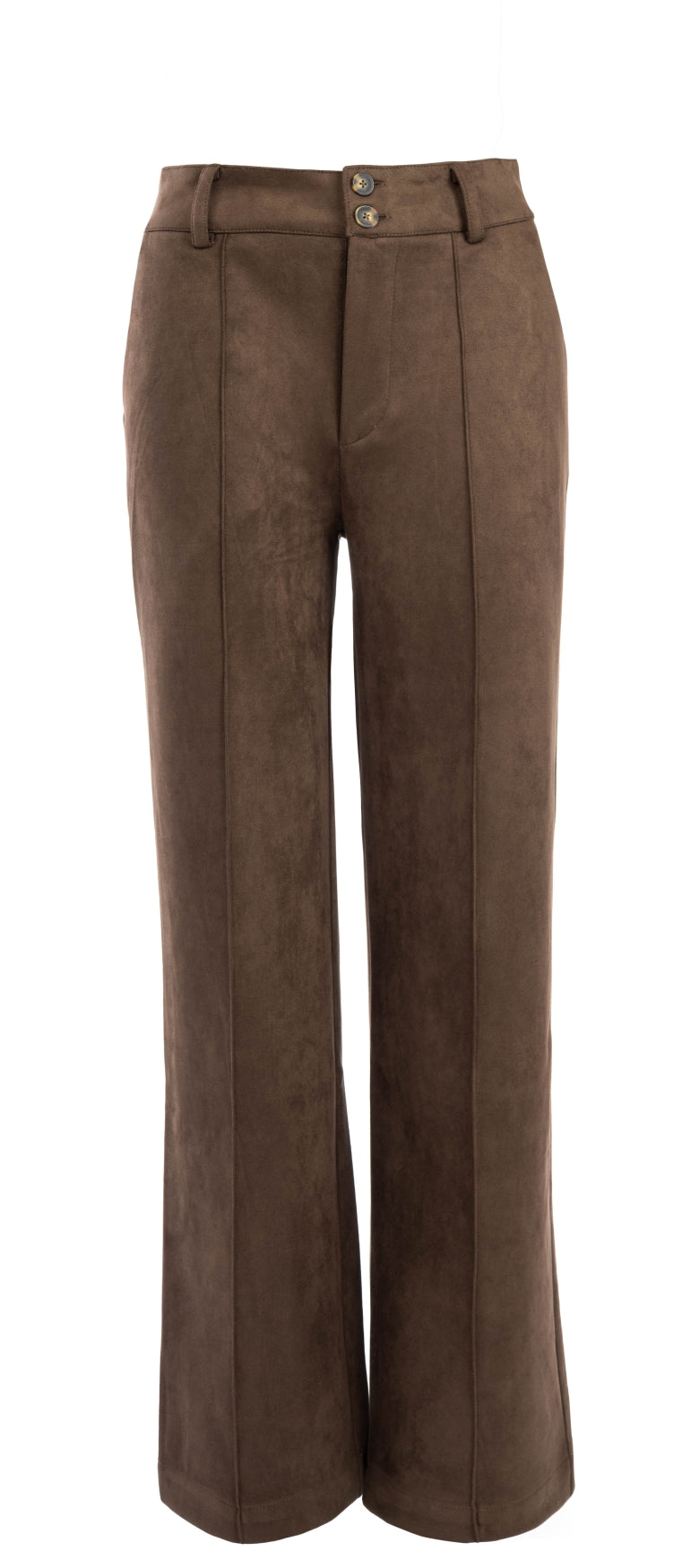 NED Dutch Fashion Damenhose Pilar in Veloursleder-Optik – modern & elegant