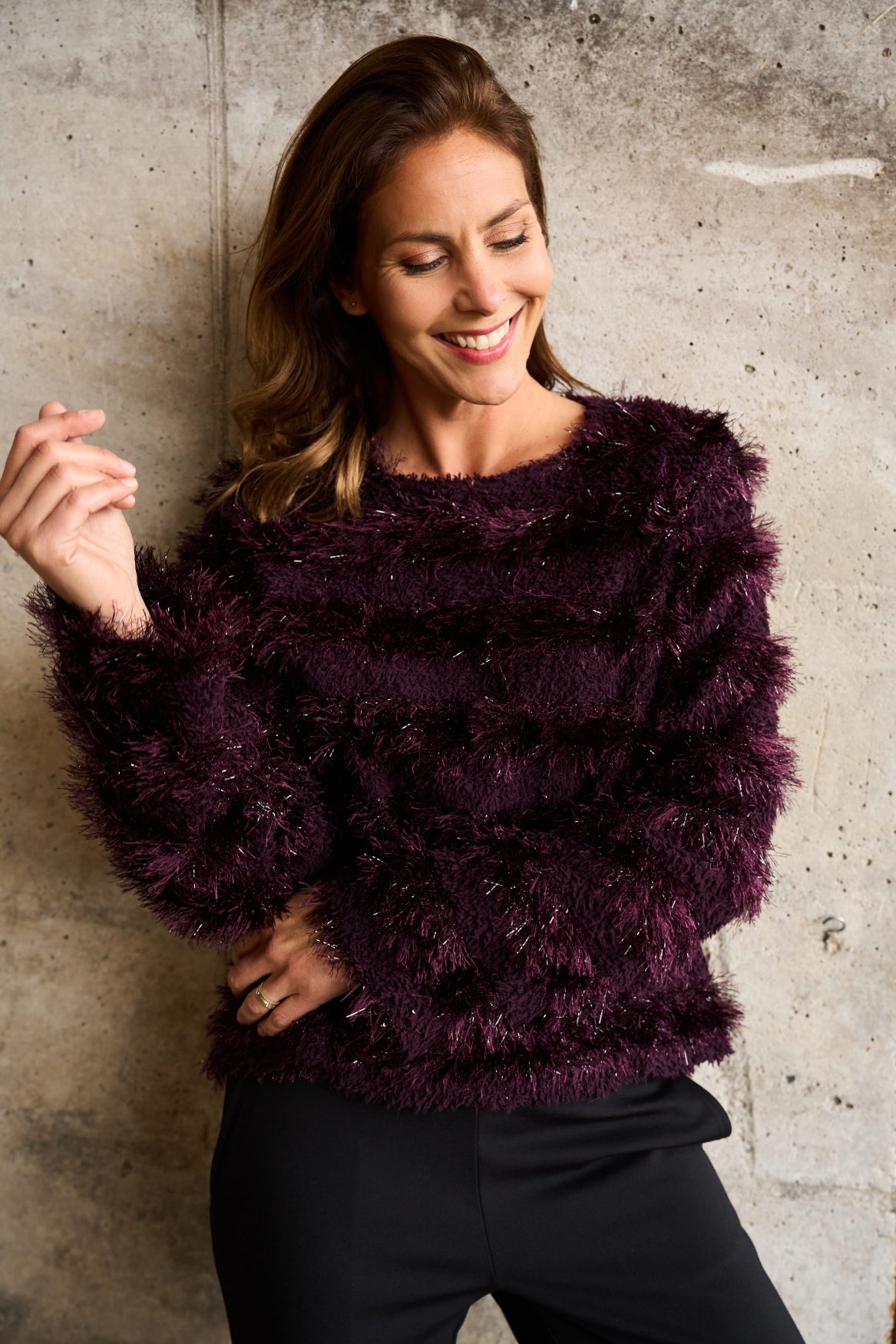 NED Dutch Fashion Design Pullover Surrey – Flauschiger Damenpullover