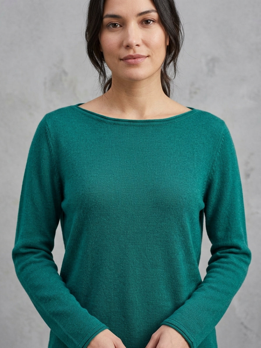 Fefe & Cici Damen Cashmere Blend Pullover Rundhals bottle Winter 2026