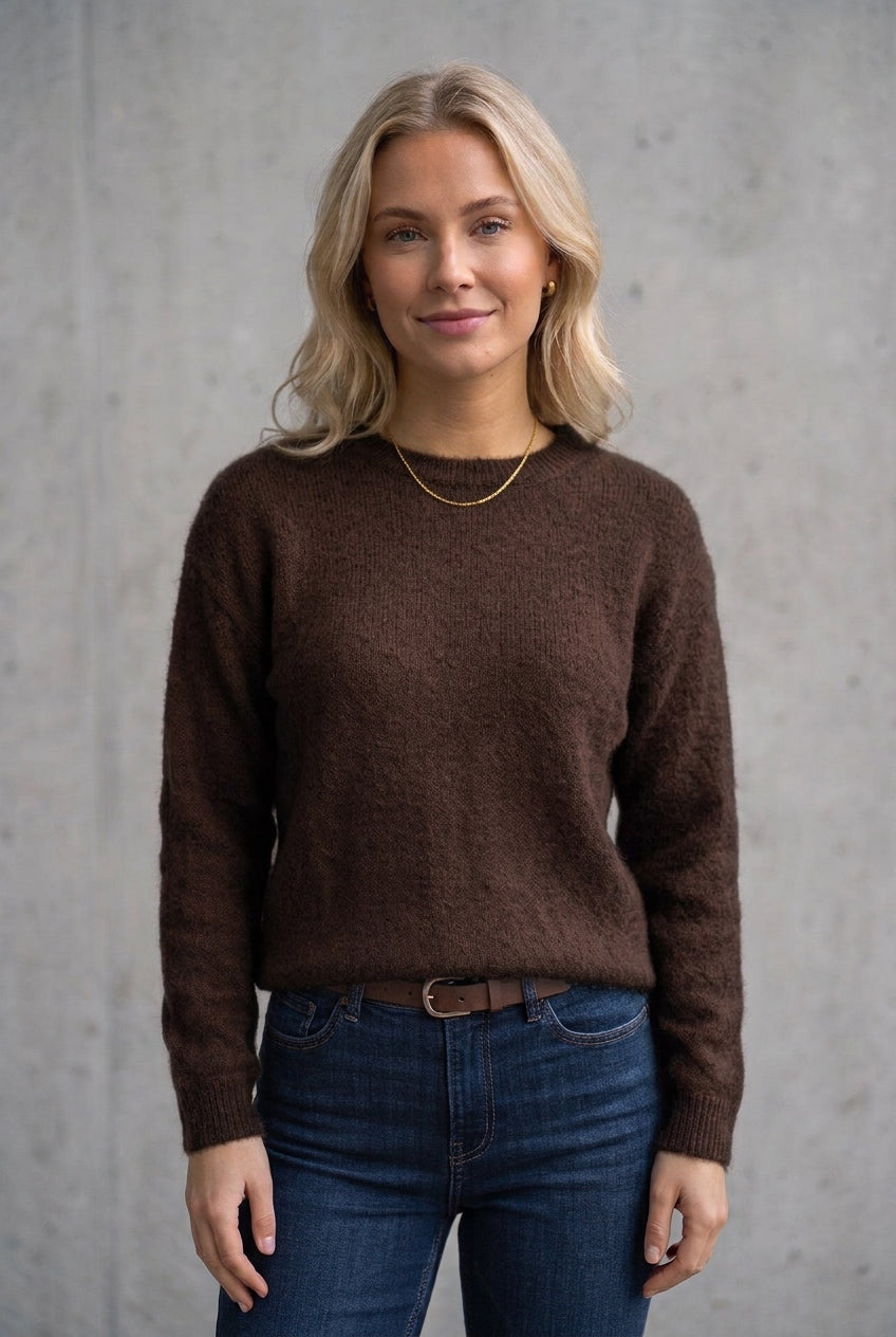 SISLO Rundhals Damen Pullover – Zeitloser Chic für jeden Tag in vielen Farben one size