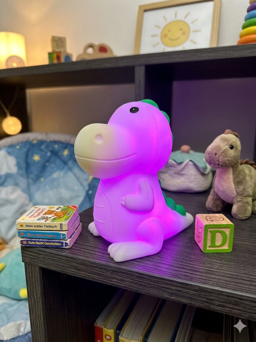 Easy FHL 850438 Dinosauro LED-Tischleuchte Nachtlicht Kinder Lampe