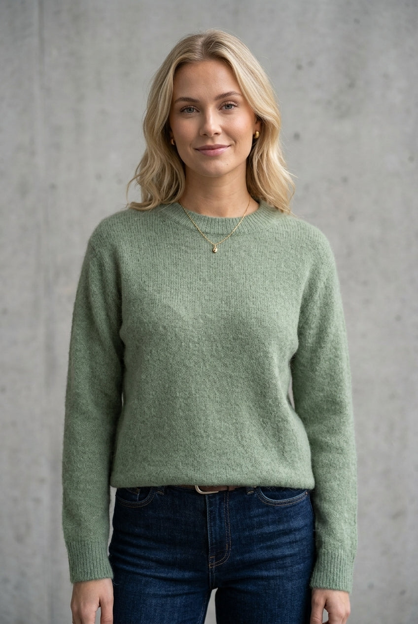 SISLO Rundhals Damen Pullover – Zeitloser Chic für jeden Tag in vielen Farben one size