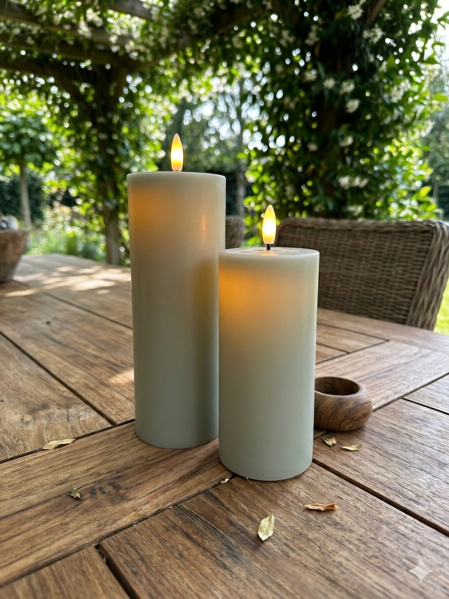 Candela Lights Outdoor Solar LED Kerzen für den Außenbereich