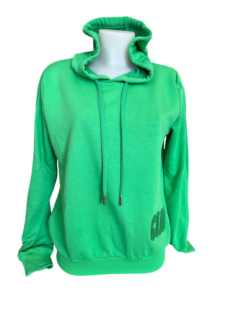 Pamela sweat womanswear Hoodie "CIAO" grün Produktansicht