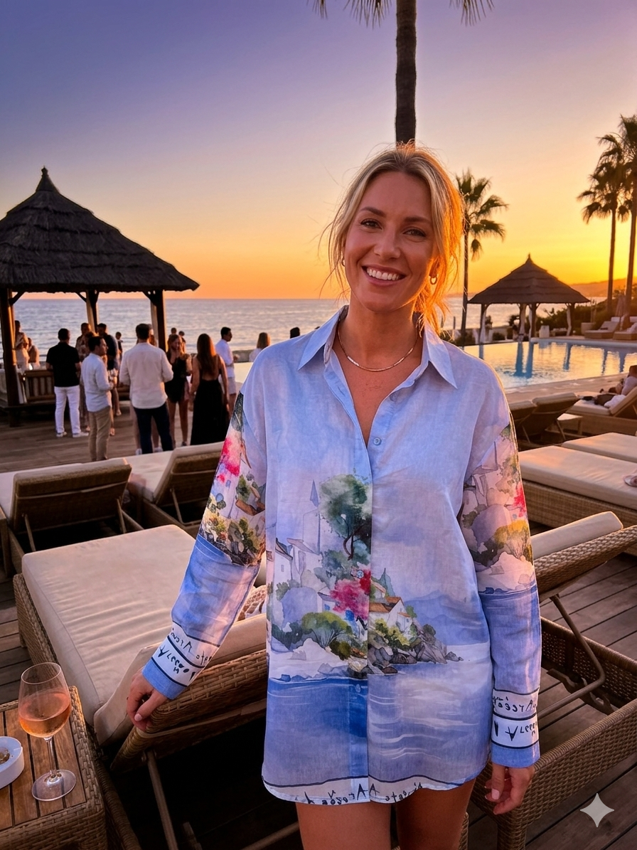 Elegante Bluse in Seidenoptik aus Tencel-Poly – Stil trifft auf Komfort one size