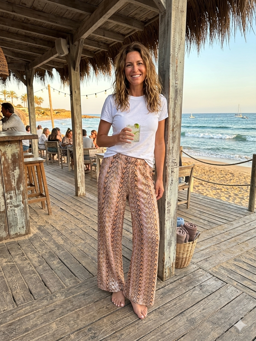 Weite Hose im Missoni-Style – One Size für lässige Eleganz