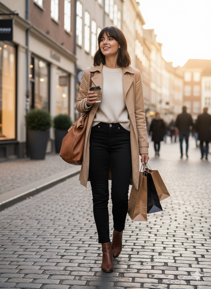 Pamela Jeans Jessy schwarz 7/8 tel Länge superstretch – Detailansicht Panta Loni