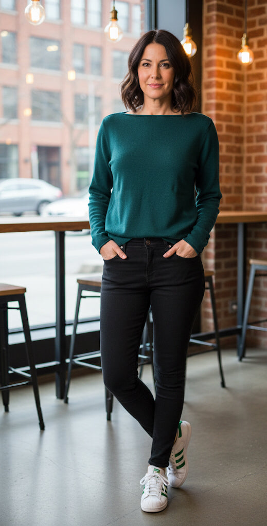 Fefe & Cici Cashmere Blend Pullover Rundhals bottle – Produktansicht Panta Loni