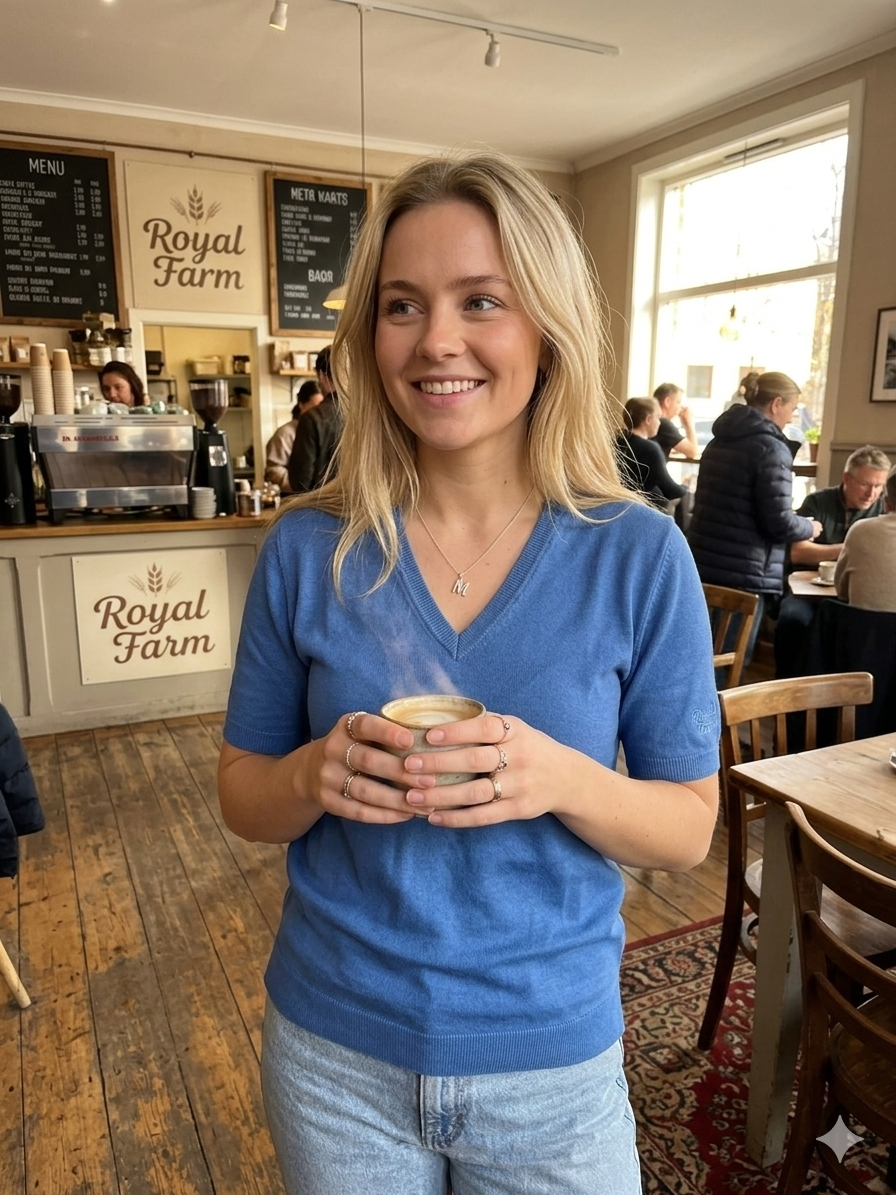 NED Dutch Fashion Design Damen Pullover „Vils“ mit V-Neck – Spring/Summer 2026