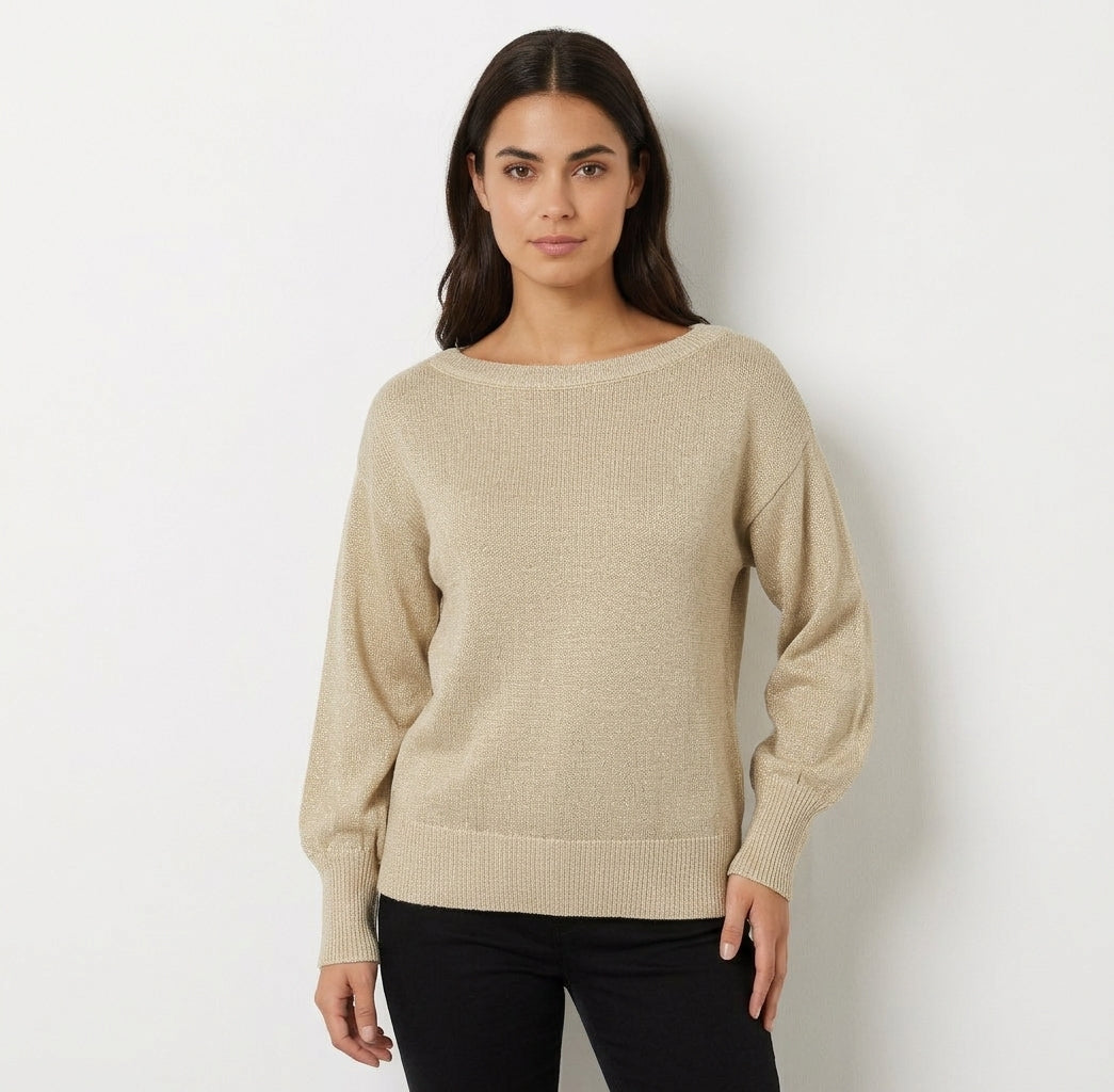 NED Dutch Fashion Design Damen Lurex-Pullover „Myson“ – Autumn/Winter 2026