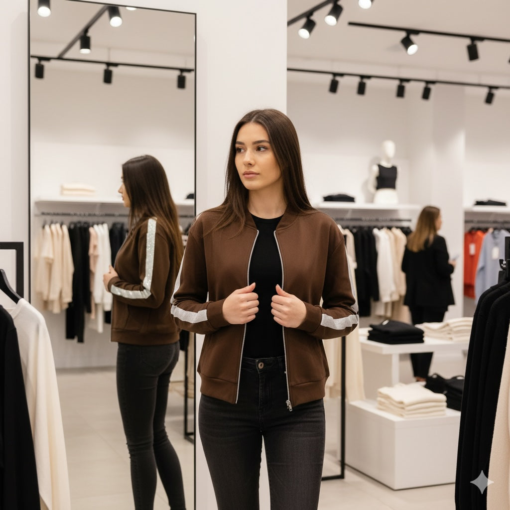 Enjoy womenswear Bomber Sweat Jacke