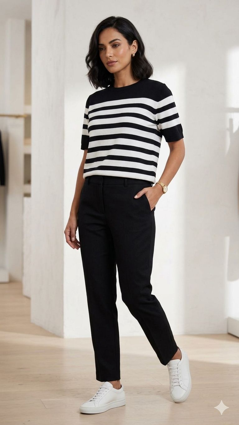 Streifen Pullover  NED Dutch Fashion Design – Leichter Damenpullover für Frühling & Sommer