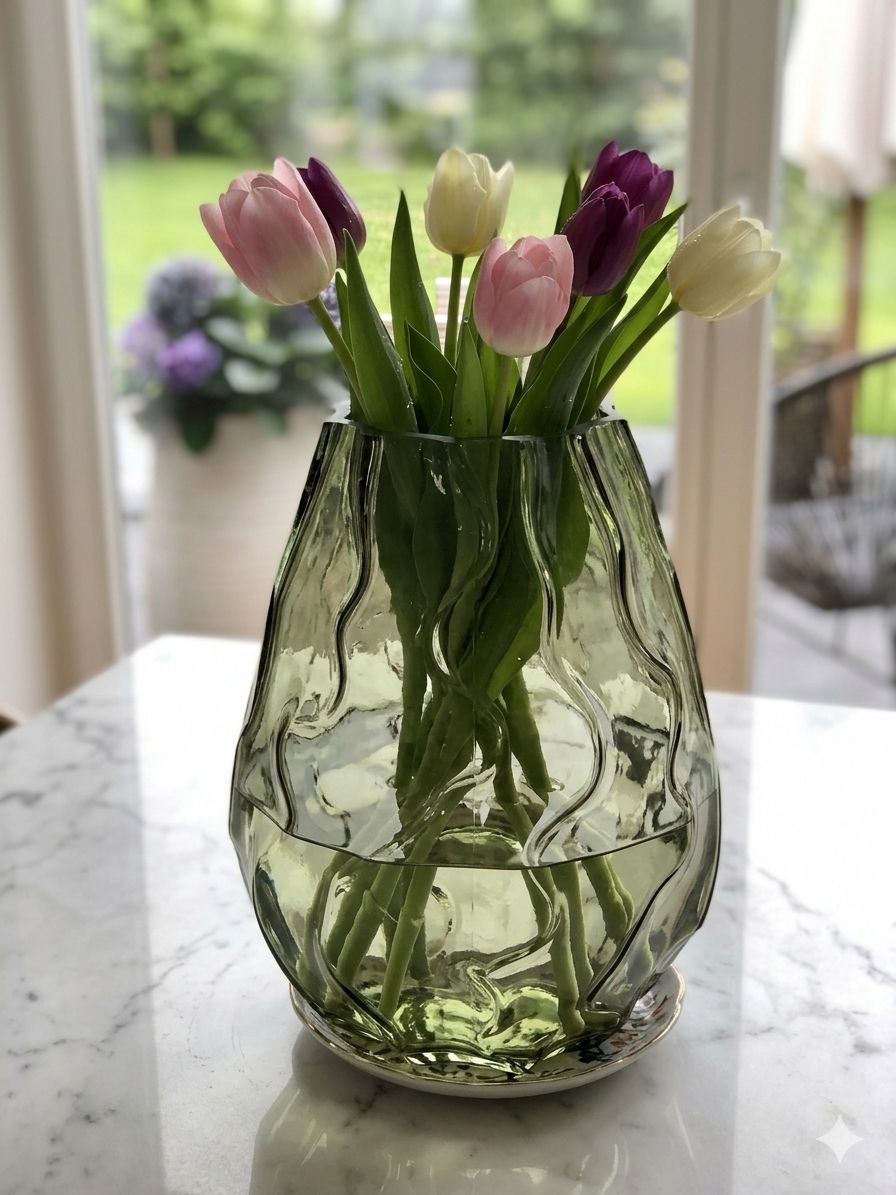 Öko Glas Vase – Nachhaltige Eleganz für Innen- und Außenbereiche